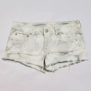 American Eagle outfitters womens shorts size 8 white and grey
